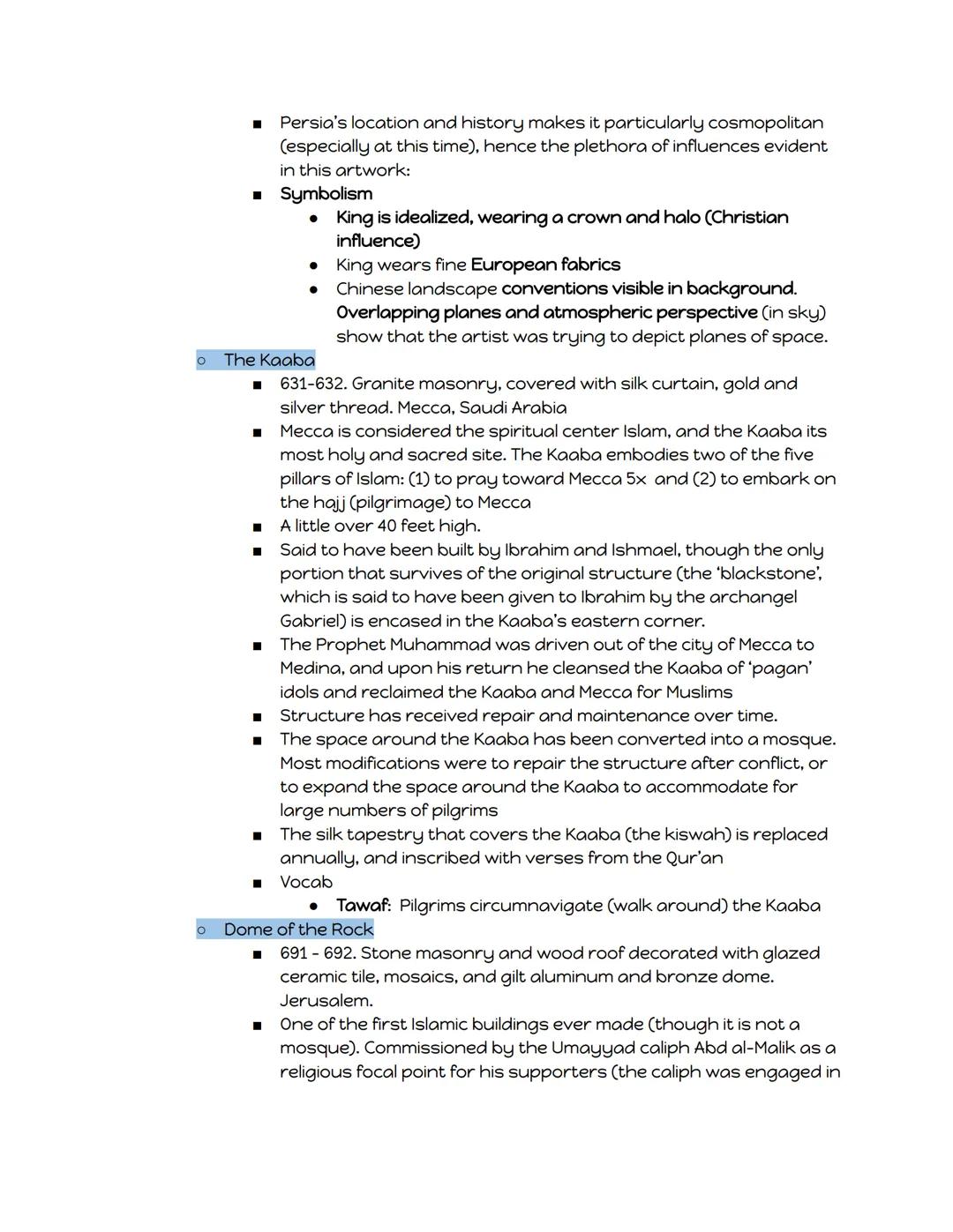 ## West and Central Asia:
- This region is typically regarded as the 'meeting place' of western and eastern cultures, having served as the