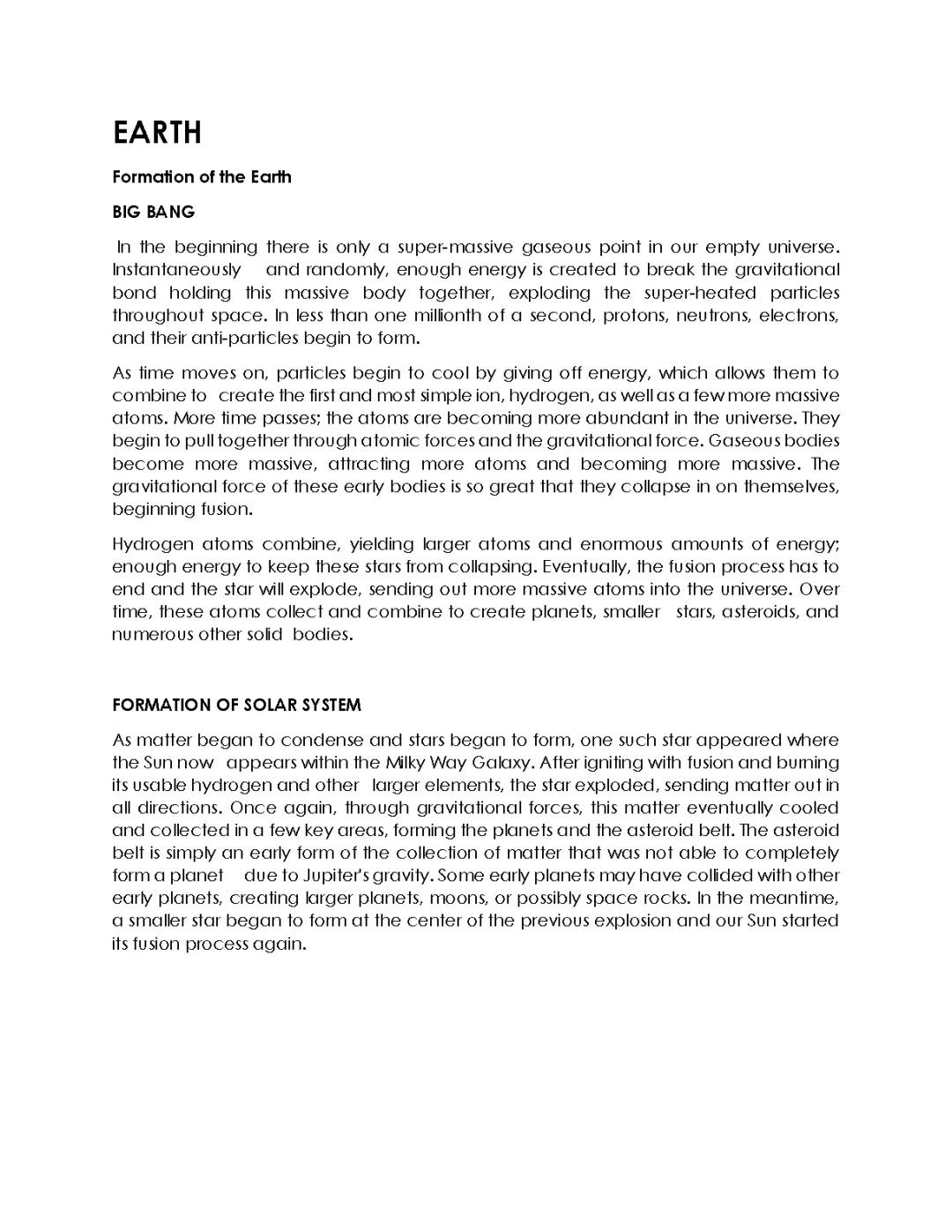 How the Earth Formed: From Big Bang to Plate Tectonics