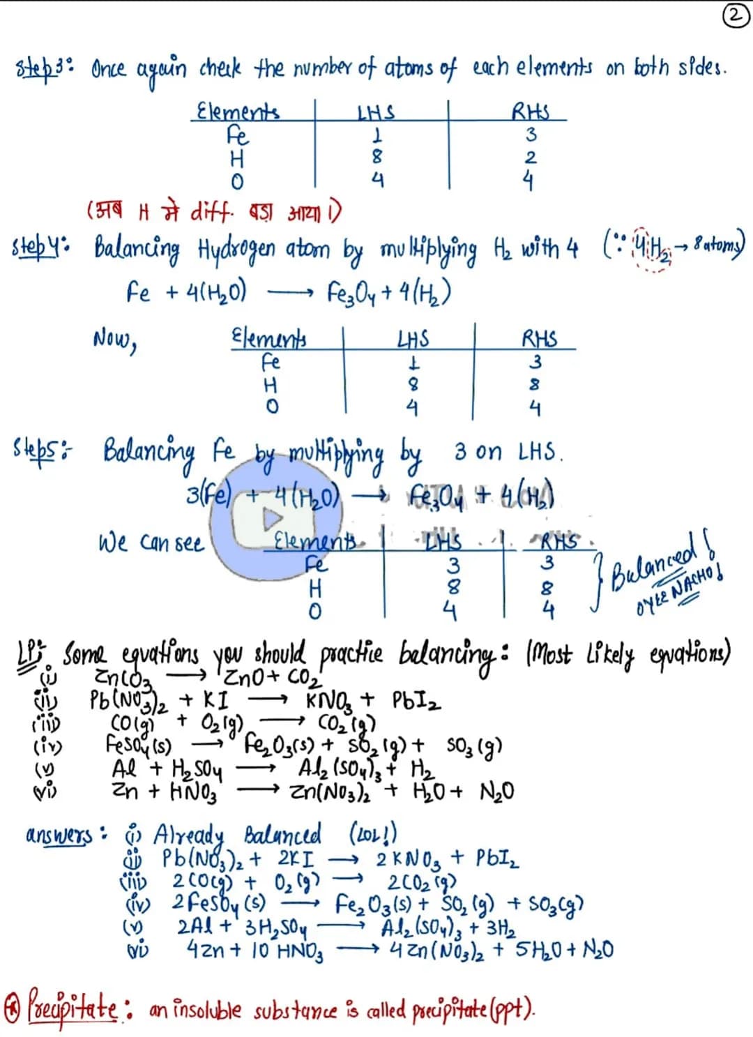 # Chemical
## Reactions
### and
## Equations
BEST
NOTES
+
PYQs Chemical Equation
-Balancing Chemical Equation
characteristics of chemical R