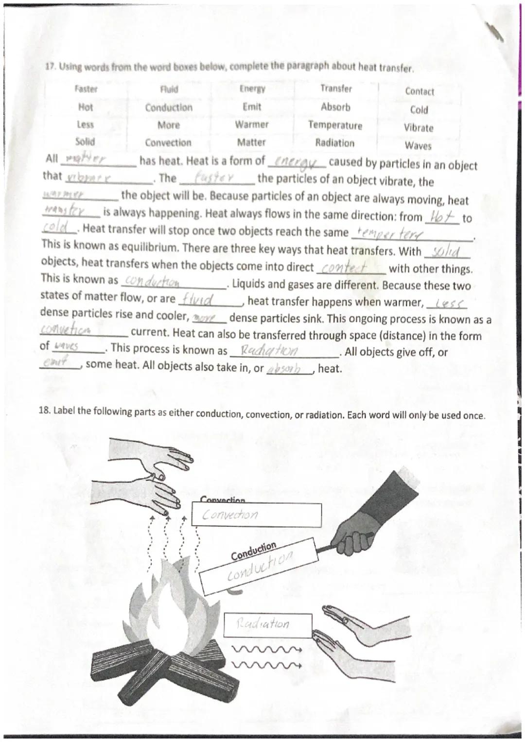 # States of Matter
1. What is matter?
anything that takes up space
2. Identify each of the states of matter. Which is a solid? Liquid? Gas