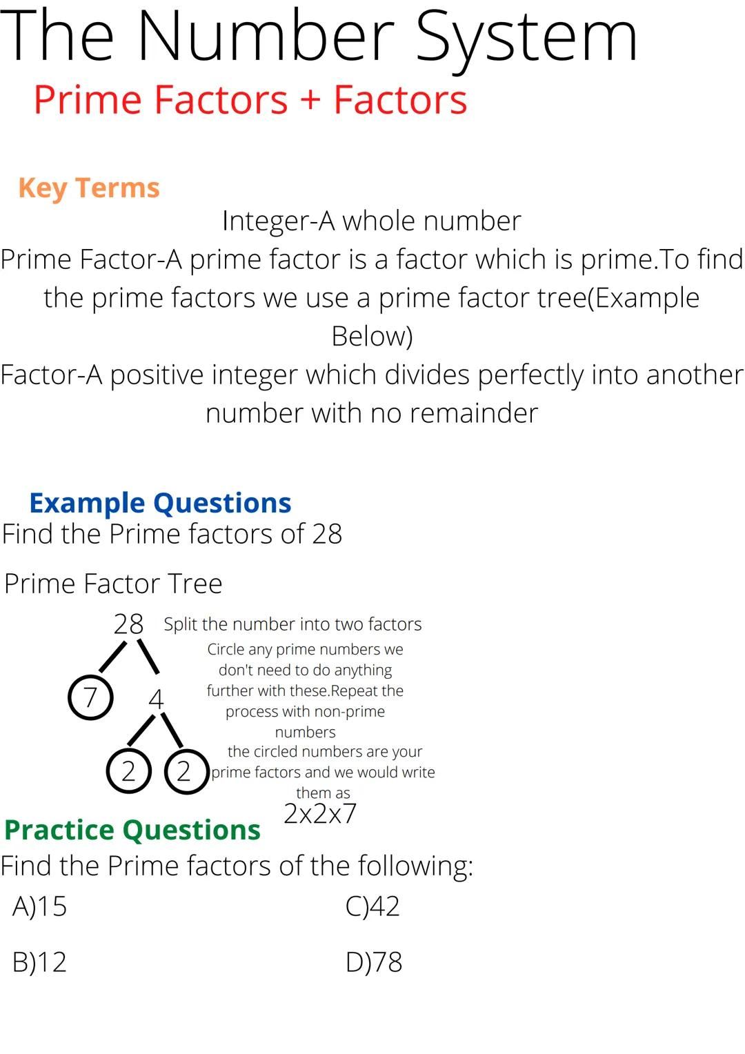 Factors,LCM and HCF