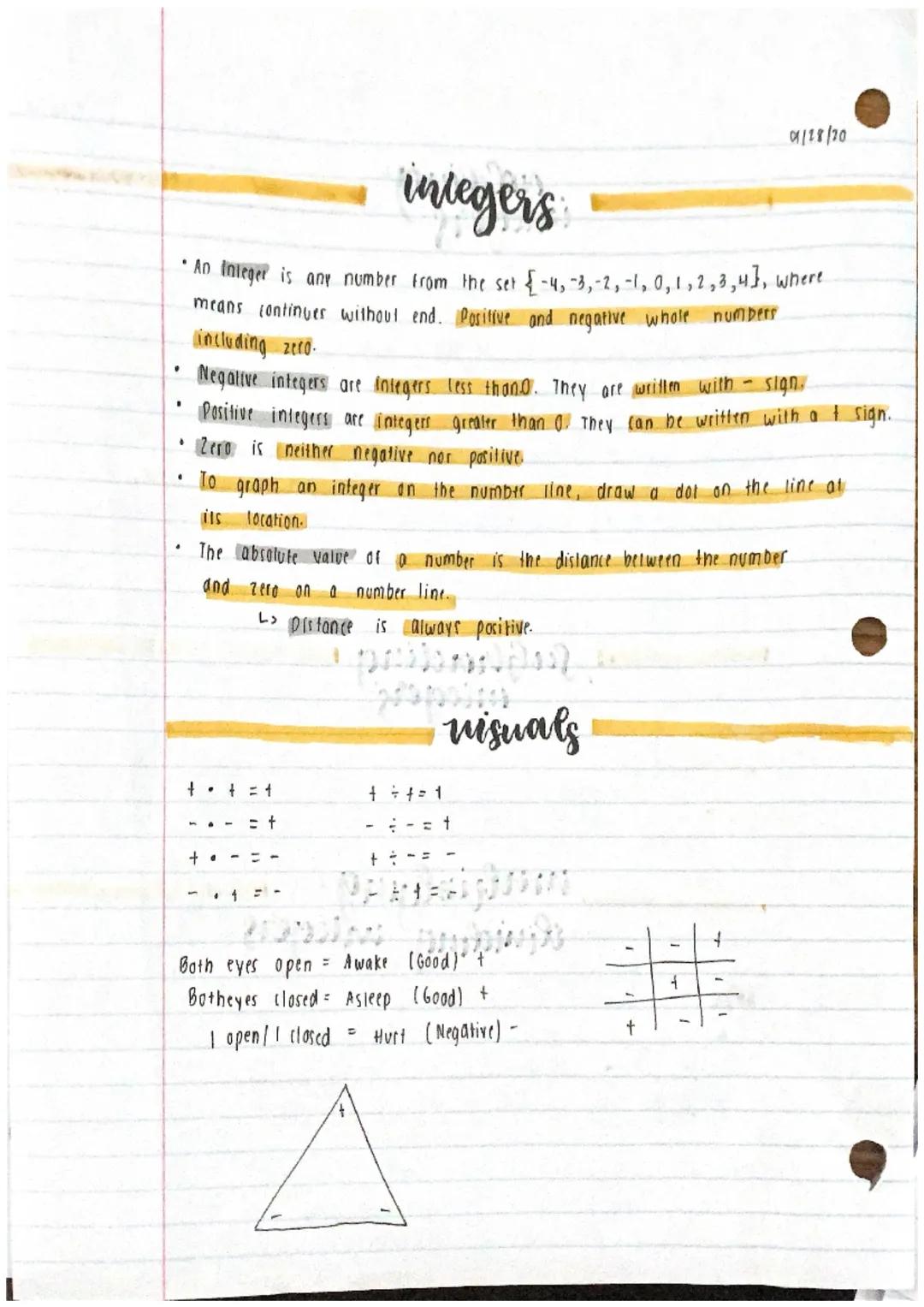 RULES
if the signs are the same, add and keep the same sign.
Example: -54 (-2) = -7
adding
integers
If the signs are different, subtract the