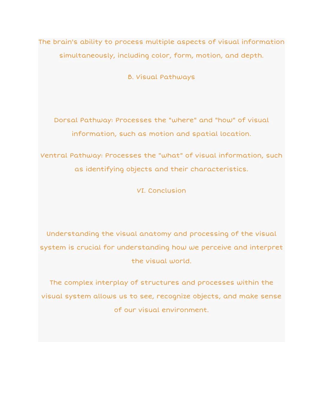 3.3 Visual Anatomy: Organized Notes
Sclera
Aqueous Humor
Come
Pup
Light
EYE
Cellary Body
Foves
Blind Spot
Vitreous Humor
Choroid
Blood Vetse