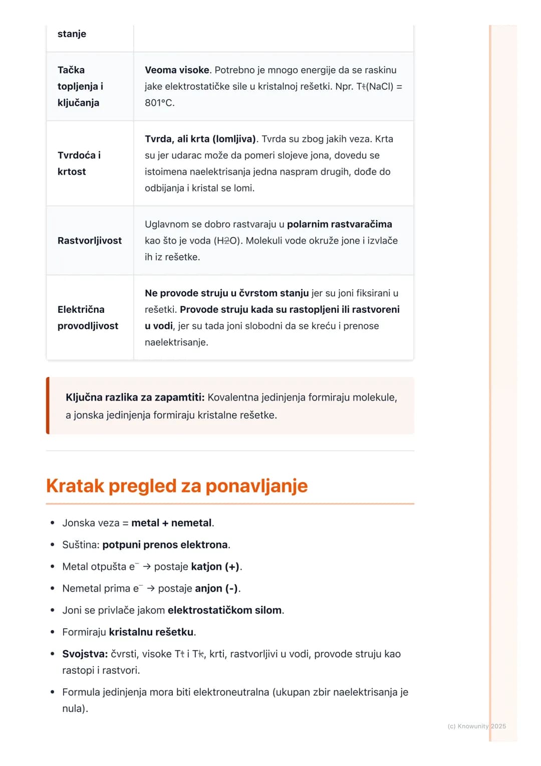 # Jonska veza
## Uvod u jonsku vezu
Jonska veza je jedan od osnovnih tipova hemijskih veza. Nastaje između atoma
metala i atoma nemetala.