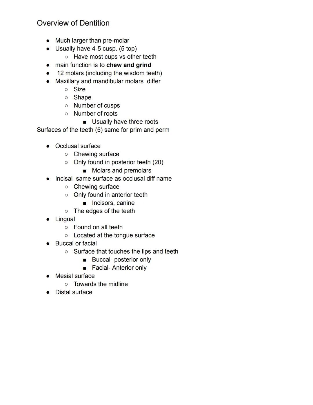 # Overview of Dentition
What we should know this chapter.
1. Dentition- describes the natural teeth in the jawbone
2. The dental assistant