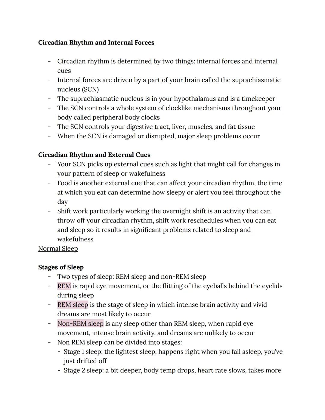 Chapter 4: Consciousness
Sleep
Sleeping with one eye open is called unihemispheric sleep, it is a practice
that allows the half of the brain