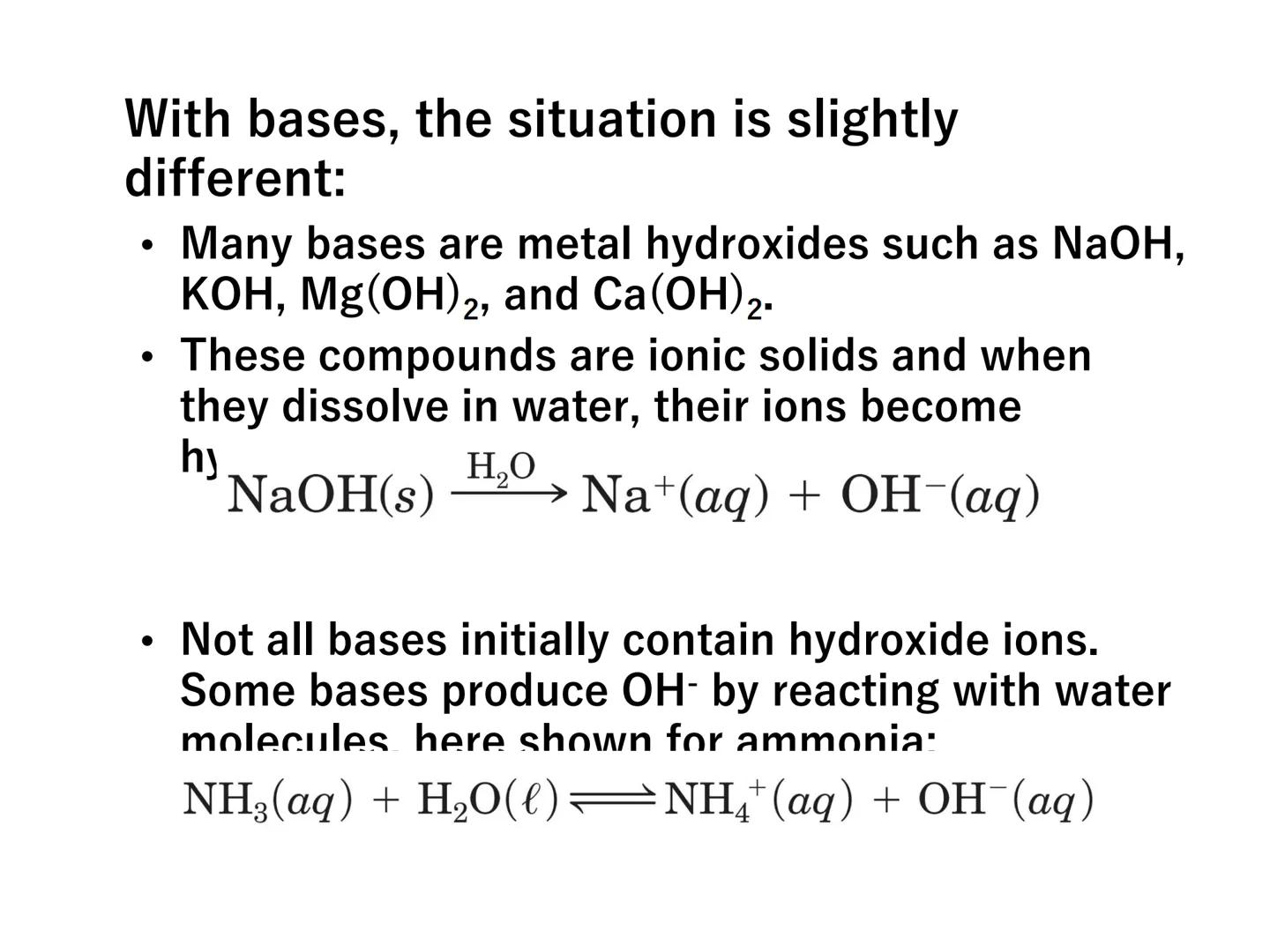 Acid-Base
Equilibria PRE-TEST
1. The products of neutralization are
always water and salts.
2. An acid is a proton donor.
3. Strong bases di