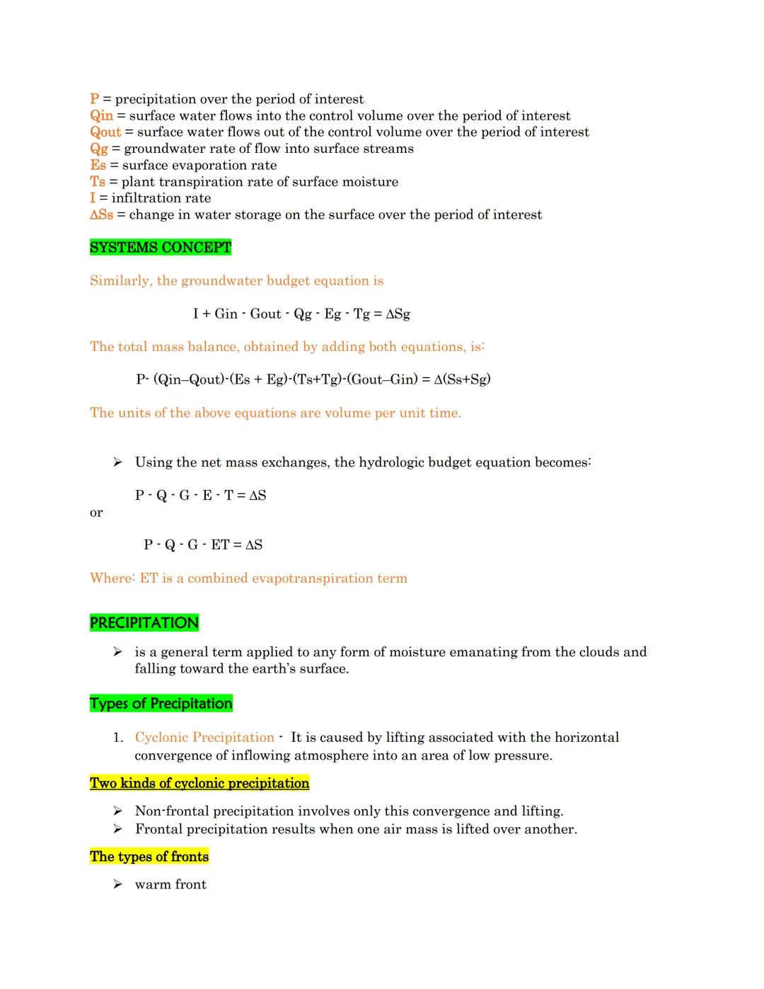 # HYDROMETEOROLOGY
THE HYDROLOGIC CYCLE
* The water cycle
* The central focus of hydrology
* The interdependence and continuous move