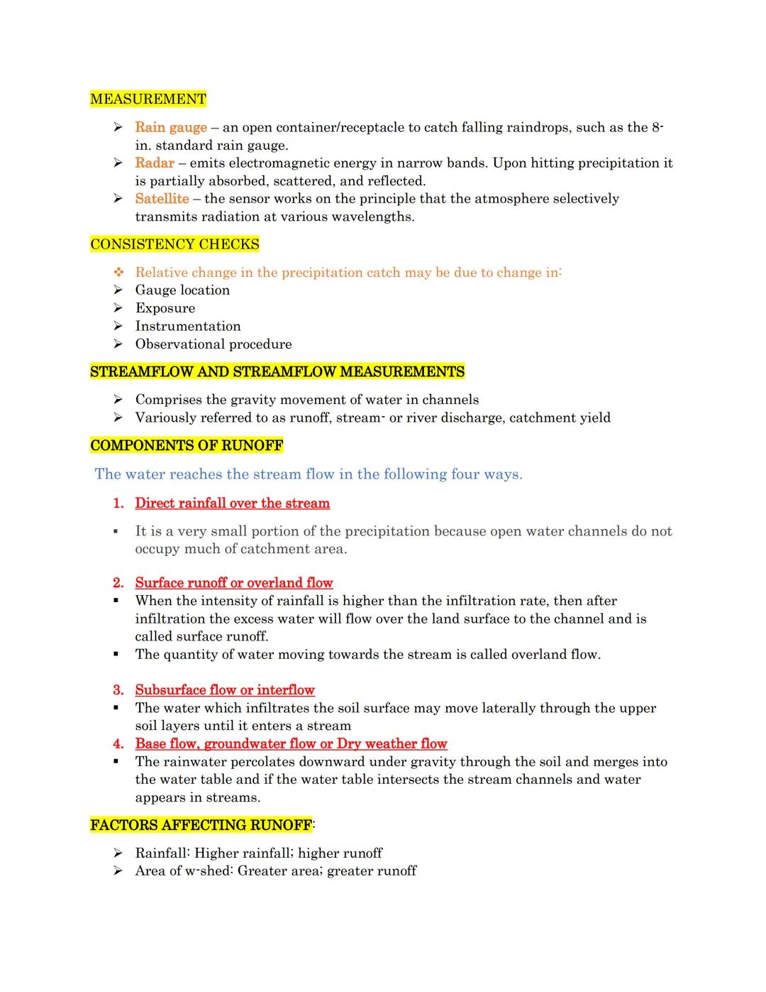 # HYDROMETEOROLOGY
THE HYDROLOGIC CYCLE
* The water cycle
* The central focus of hydrology
* The interdependence and continuous move