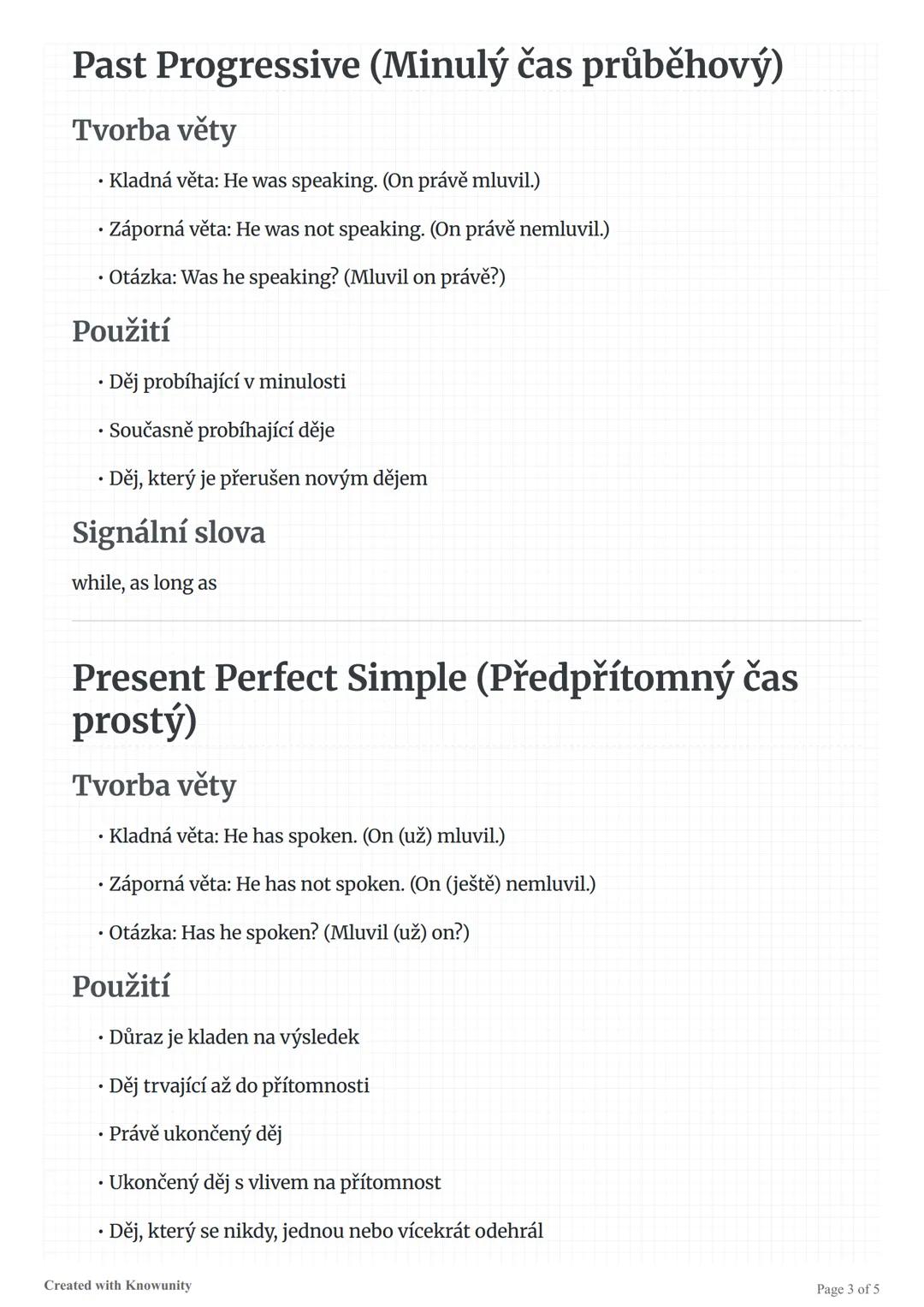 # Přehled anglických časů
Přehled a vysvětlení anglických časů včetně Simple Present, Present Progressive, Simple
Past a dalších.
# Přehle