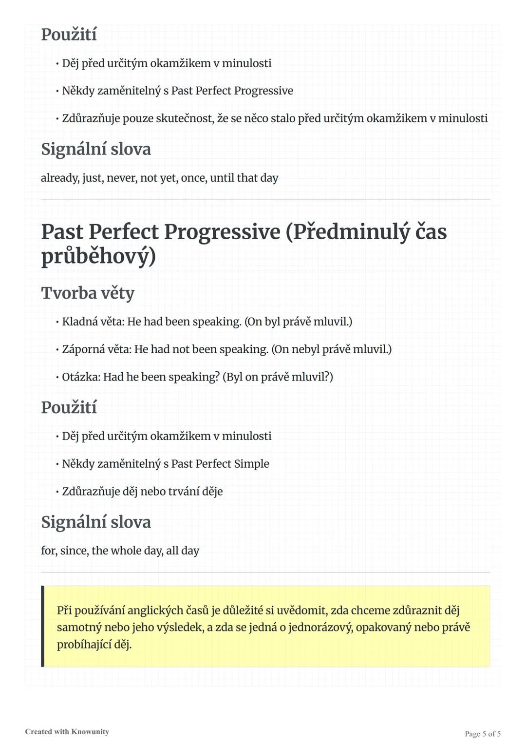 # Přehled anglických časů
Přehled a vysvětlení anglických časů včetně Simple Present, Present Progressive, Simple
Past a dalších.
# Přehle