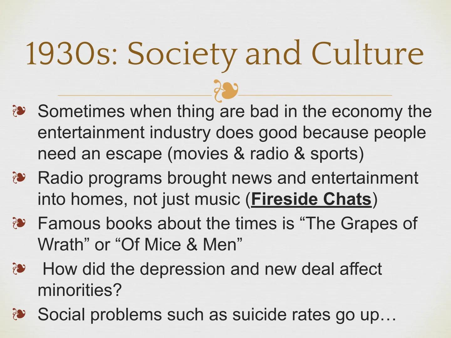 # The New Deal:
Ending the Great Depression
EQ: How did the US Government
try to fix the Great Depression? # Hoover Struggles with the Depr