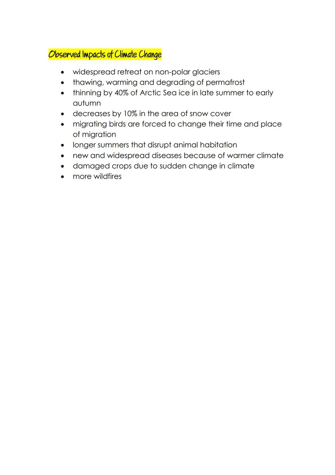 # EARTH'S CHANGING CLIMATE
The Earth's climate is always changing. The planet is warmer
today than it has been for thousands of years, and