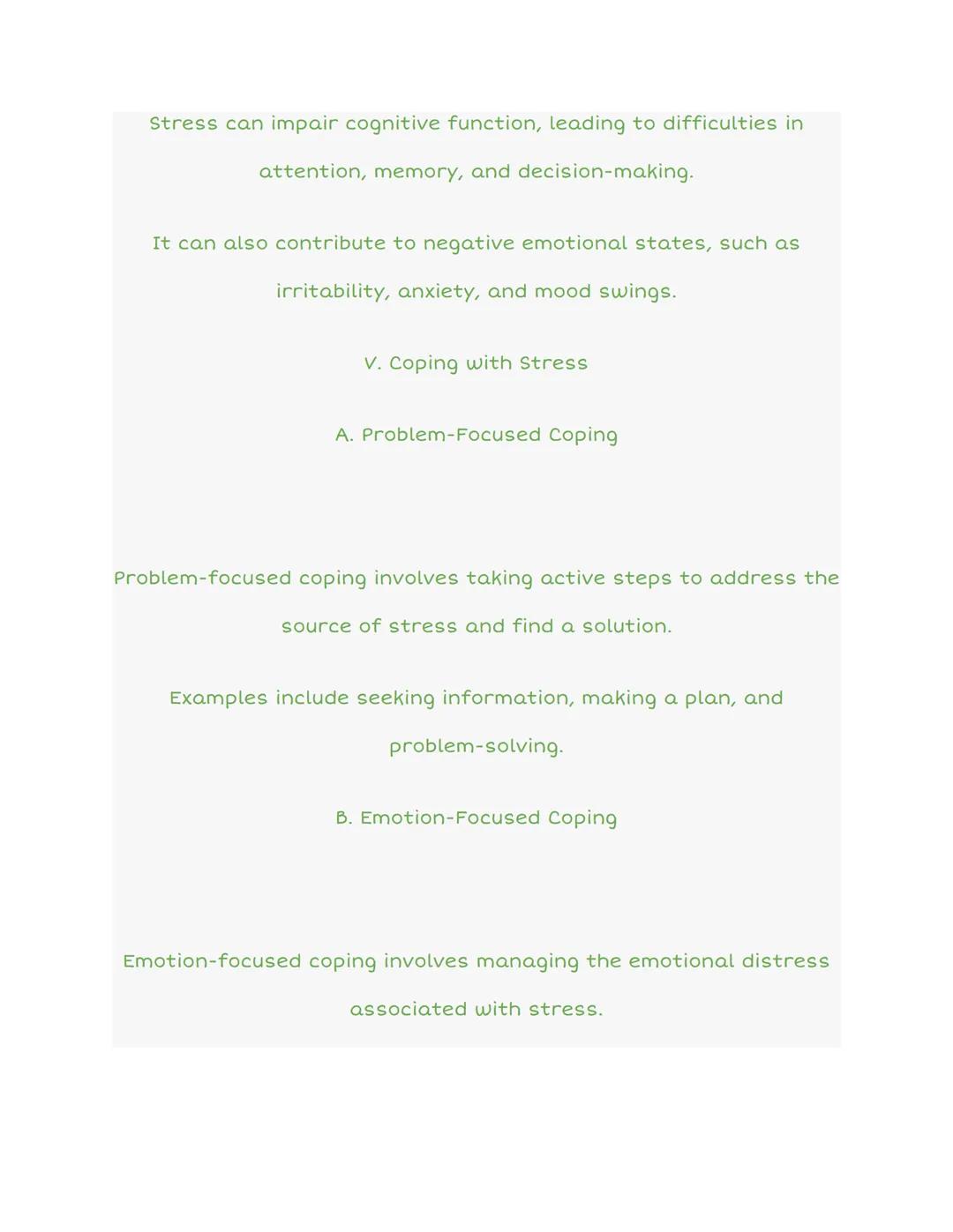 7.4 Stress and Coping
stress!
Positive
Release
The Cycle of Causality, Perspective, and Release
Stress
Continued
Consequence
Emotion
Causali