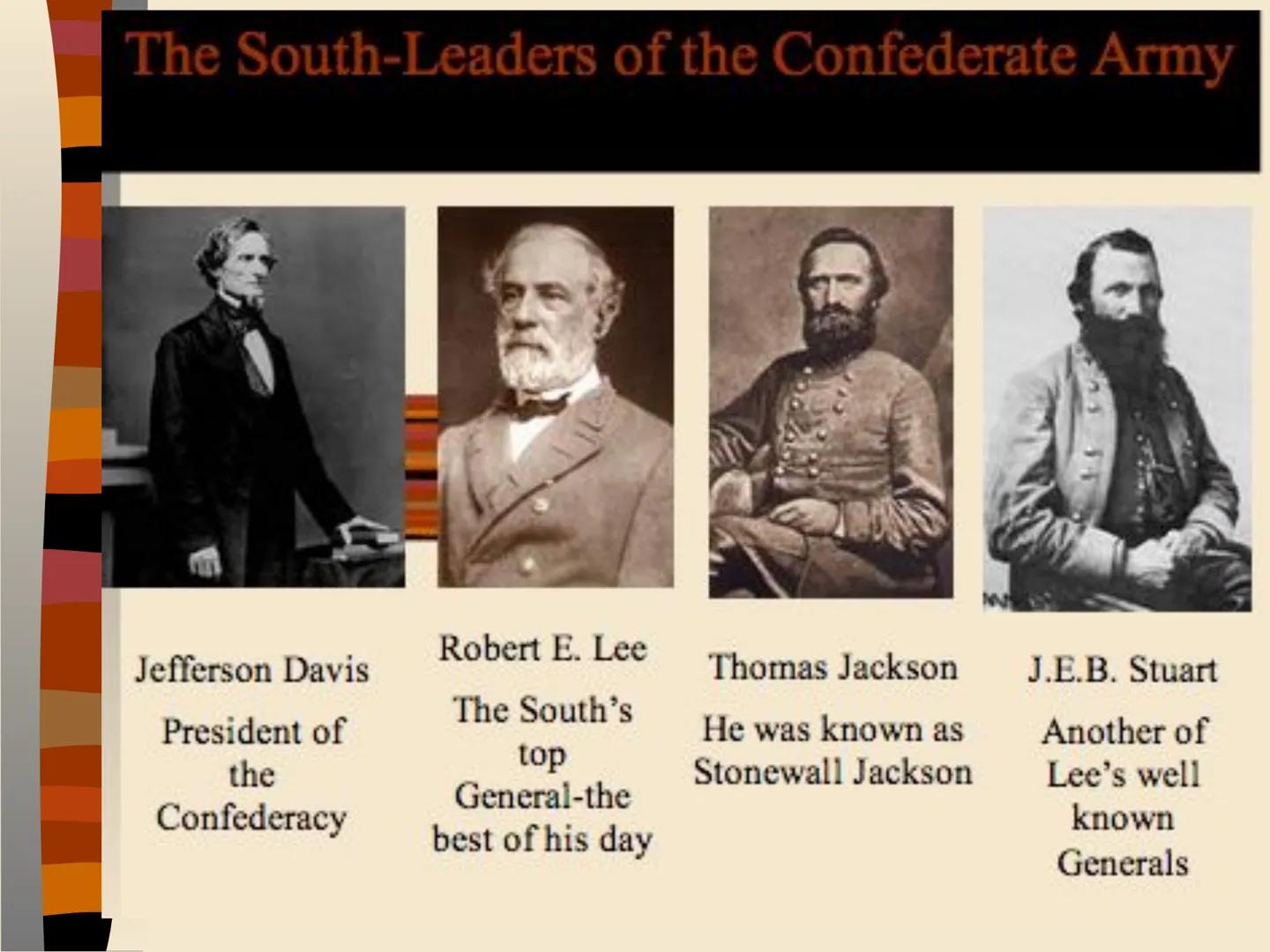 CIVIL WAR
***
Rebels
-VS-
Yankees
EQ: What are the key events of the Civil War? # Key Information on the War
* The Civil War is the 4th