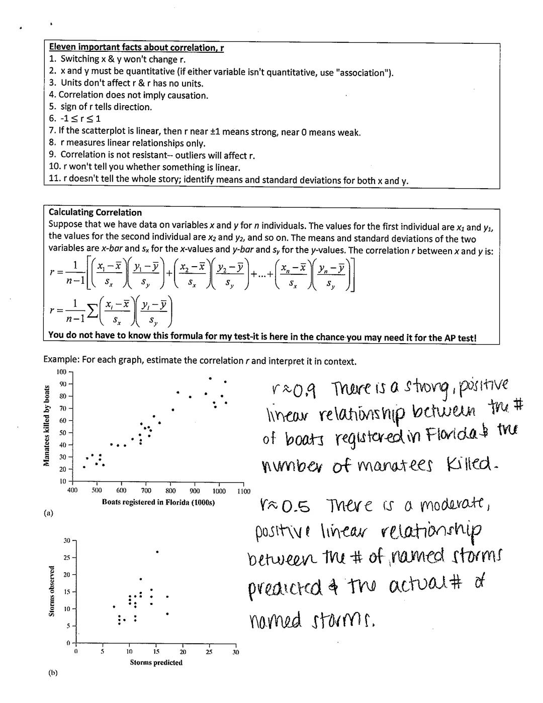 Chapter 3: Describing Relationships
3.1 Scatterplots and Correlation
Learning Objectives
-Identify explanatory and response variables in sit