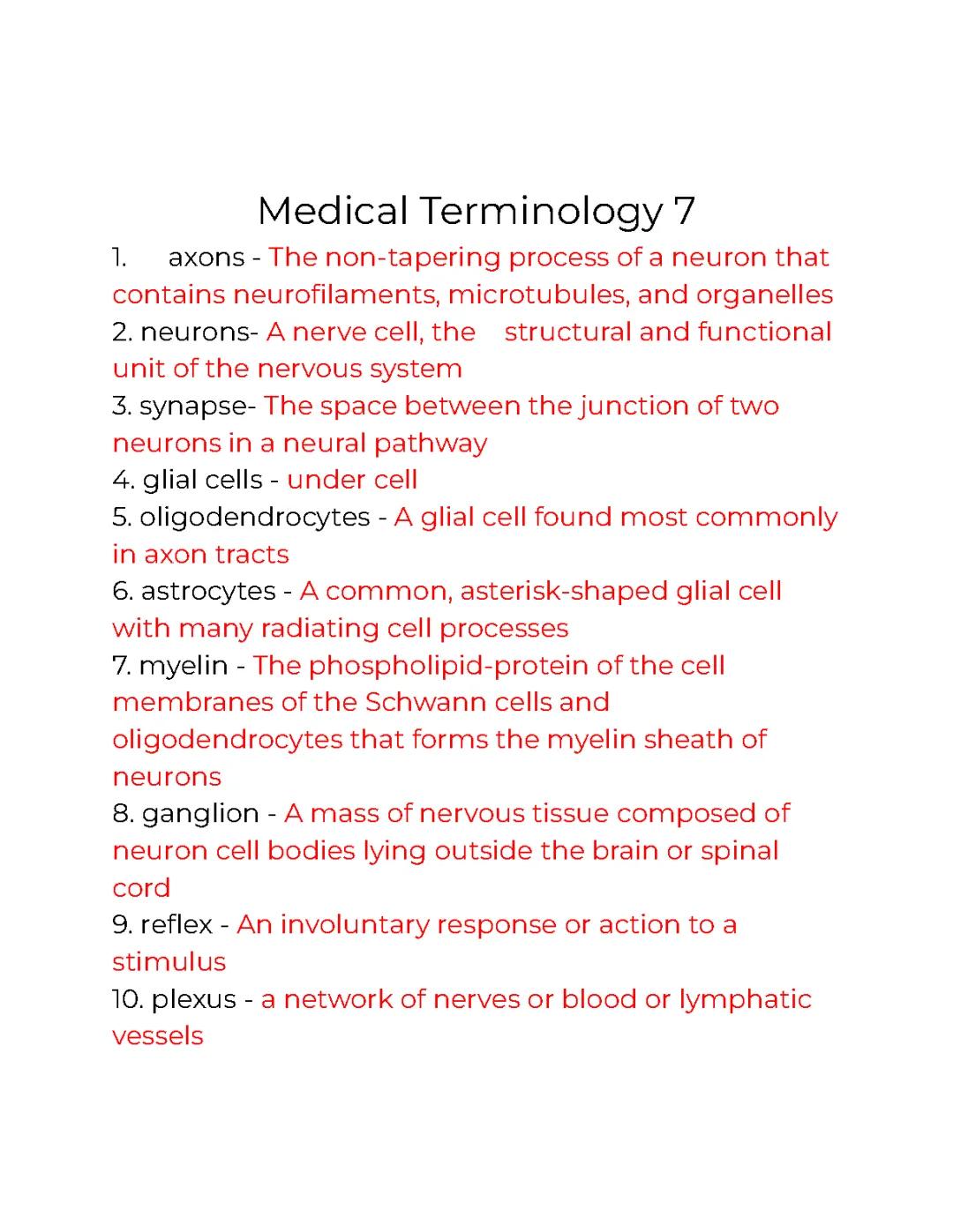 Understanding Medical Terms: Lesson 9