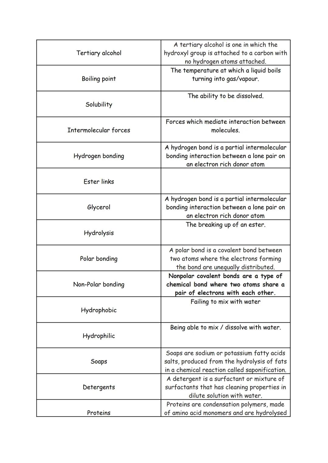 Key word
Feedstock
Sustainability
Yield
Percentage yield
Side products
Biodegradable
Atom economy
Alcohol
Hydroxyl group
Primary alcohol
Che