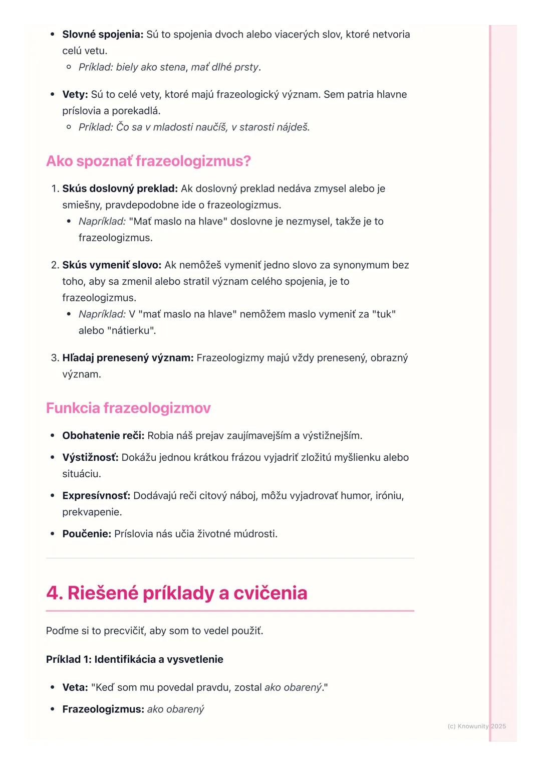 # Frazeologizmy
## 1. Úvod do frazeologizmov
Frazeologizmy sú super dôležitá časť slovenského jazyka, lebo robia našu reč
bohatšou a zaují