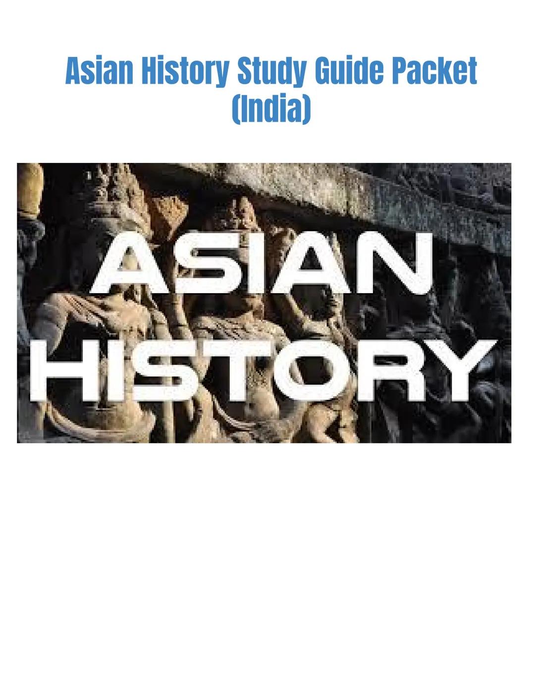 Asian History:India