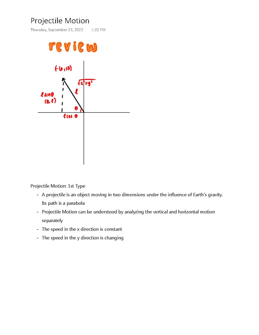 Understanding Projectile Motion: Key Concepts and Examples