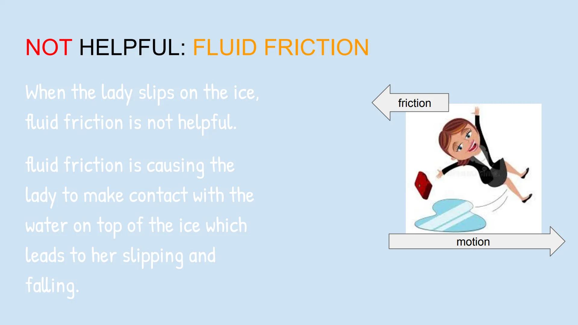 HELPFUL: STATIC FRICTION
When the couch and the lamp
are staying still, Static Friction
is helpful.
Static friction will keep the
items in p