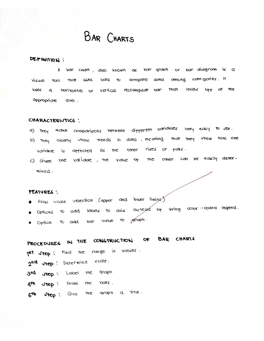 DEFINITION :
a
called
OF
type of
chart
●
"markers"
FEATURES:
● A
A
line
Line
CHARACTERISTICS :
Chart
common in
line
PROCEDURES
Finst step :