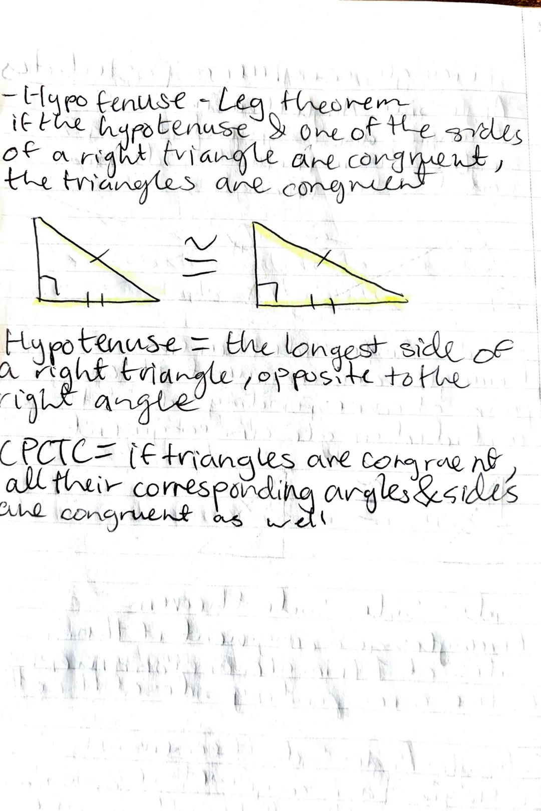 triangle congruence postulates
-Angle-Side-Angle theorem
triangles ane congruent if any 2
angles & their included side are
equal inthe trian
