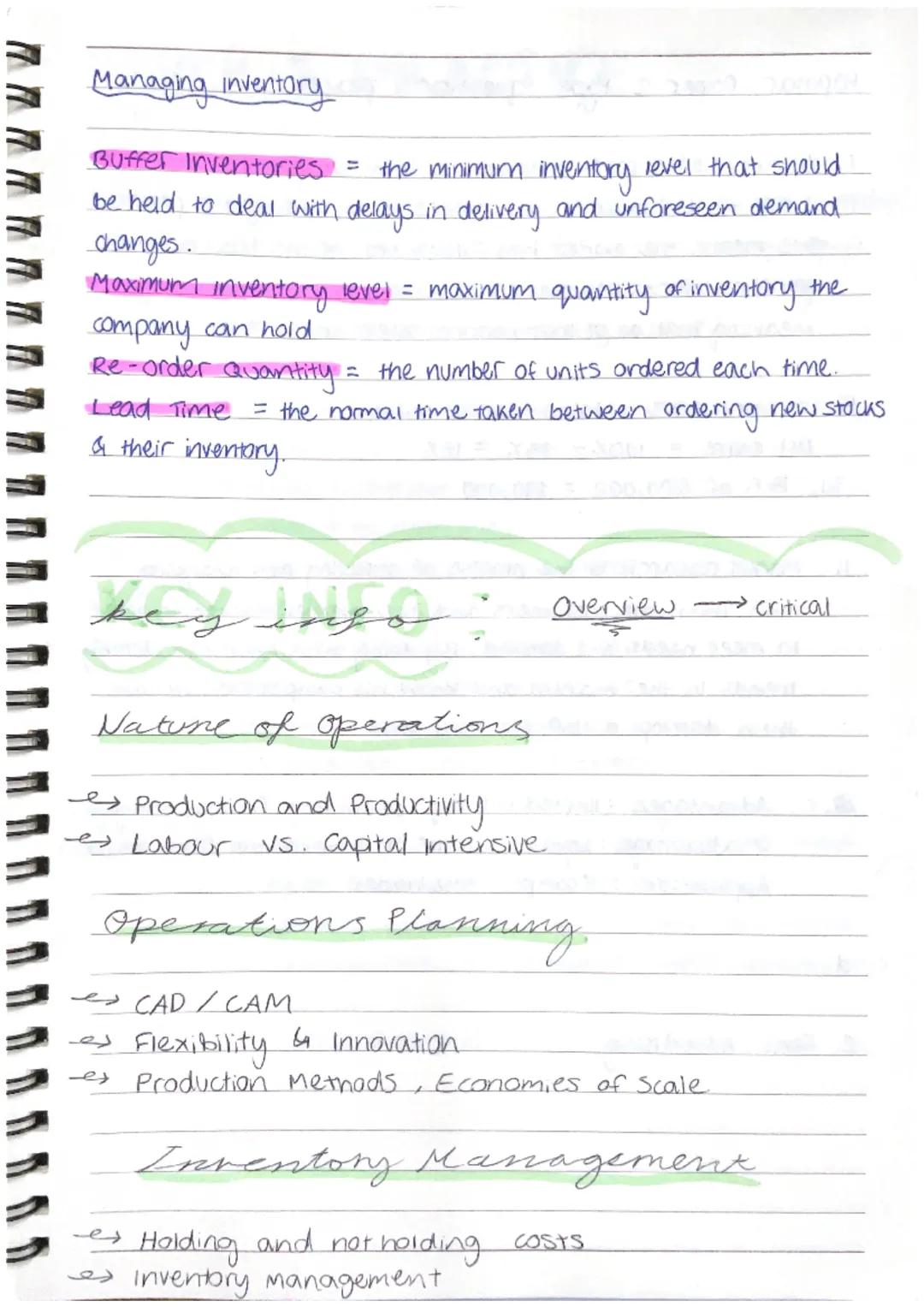 # THE NATURE OF OPERATIONS
- deals with using resources (inputs) to create final products (outputs)
- aiming to produce goods and services
