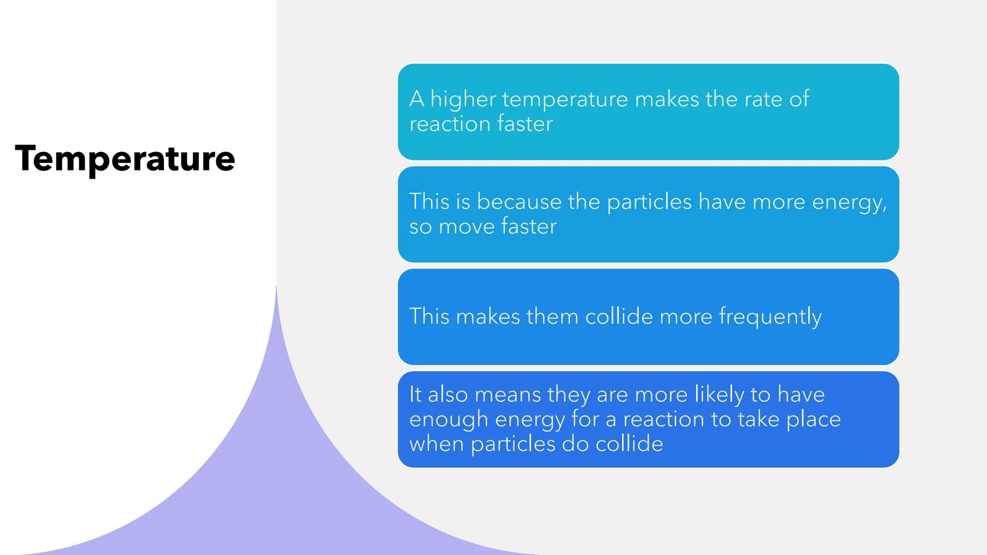 Rates of Reaction # The Rate of Reaction
• This is the speed that reactants are turned into products
• Rusting has a slow rate of reaction