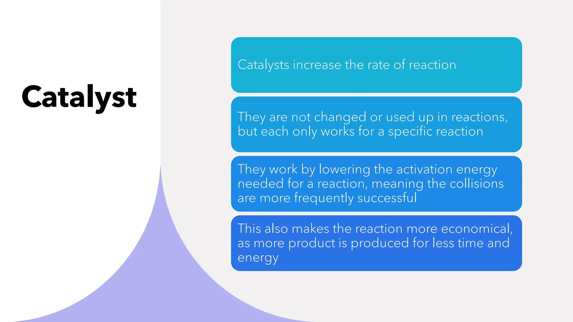 Rates of Reaction # The Rate of Reaction
• This is the speed that reactants are turned into products
• Rusting has a slow rate of reaction